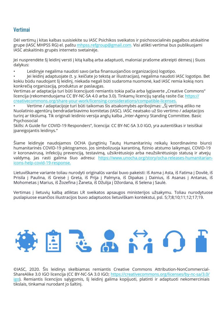 Darbo su COVID-19 krize vadovas