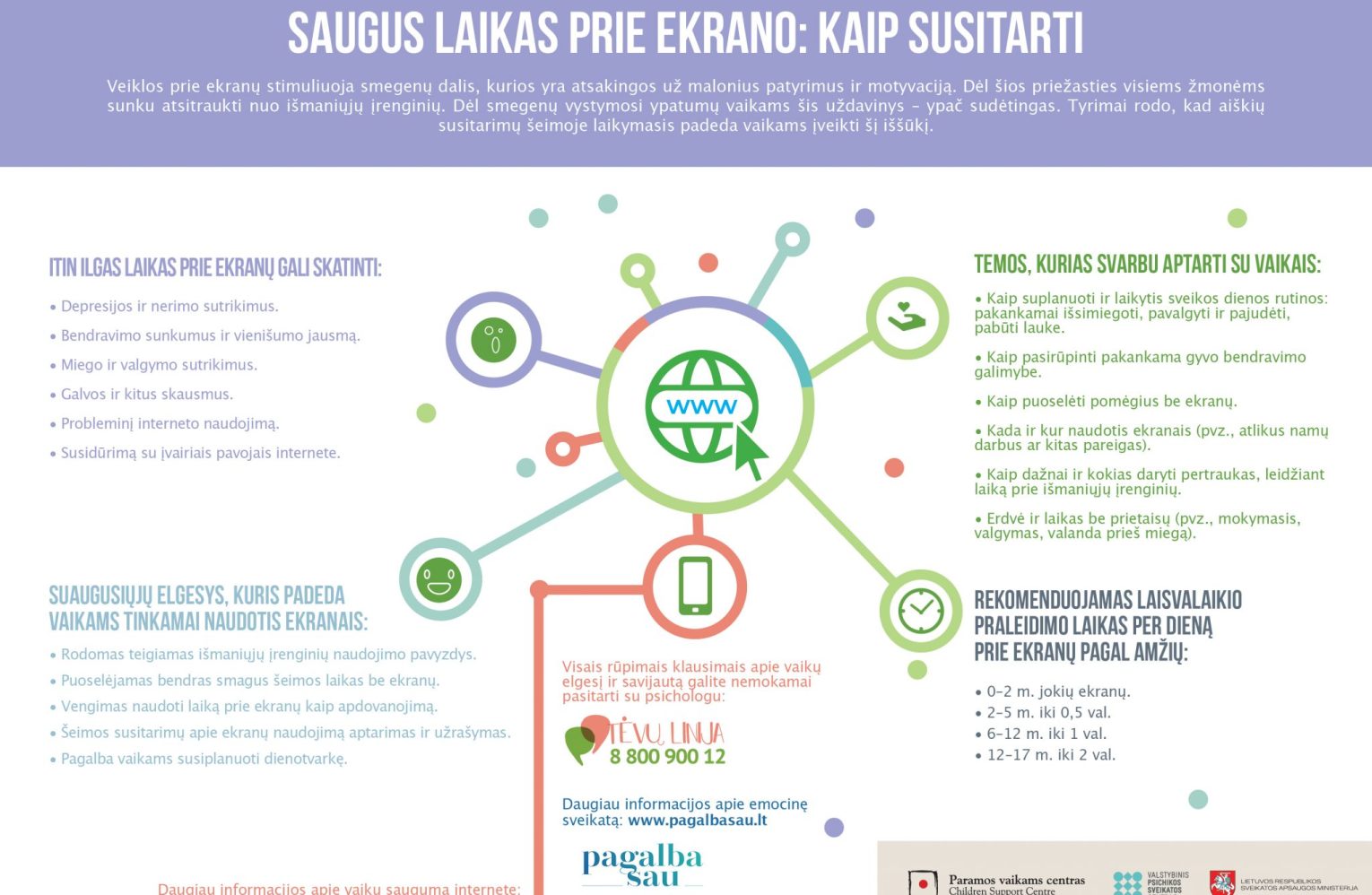 Saugus laikas prie ekrano